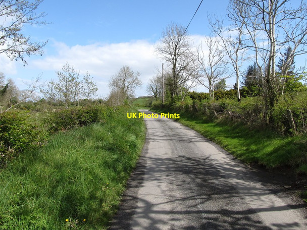 Photo 6"x4" View north-northeast along the middle section of Eshwary Road Camlough c2012
