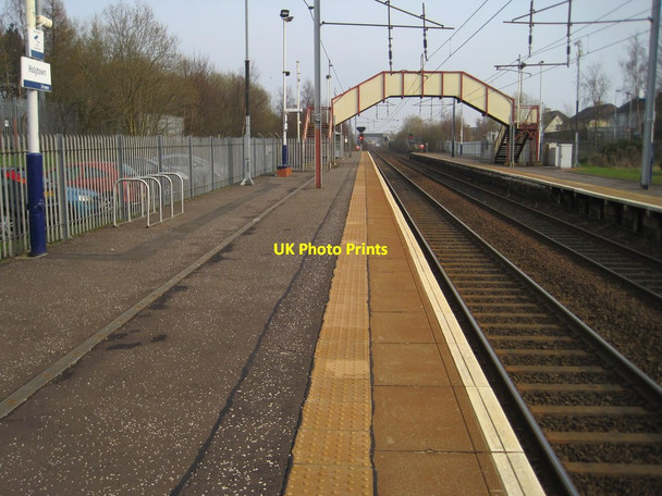 Photo 6"x4" Holytown railway station, Lanarkshire New Stevenston c2014
