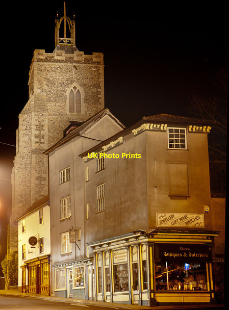 Photo 6"x4" St Mary's church tower, Diss Diss c2014