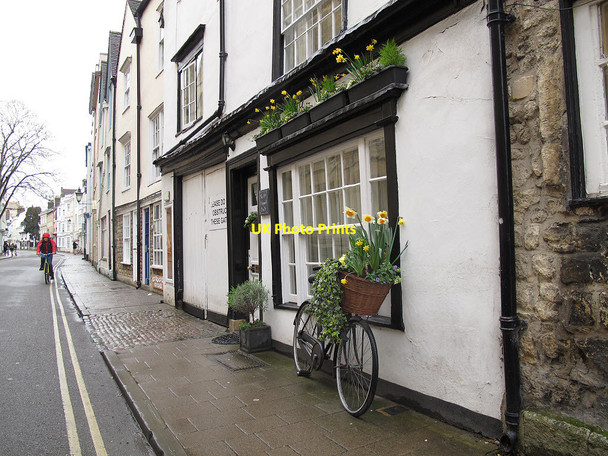 Photo 6"x4" Floral bicycle, Holywell Street, Oxford Oxford\/SP5106 c2014