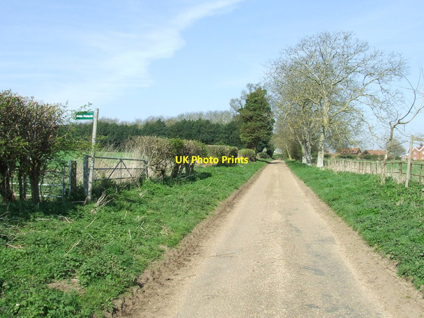 Photo 6"x4" Footpath Sign Methersgate c2014