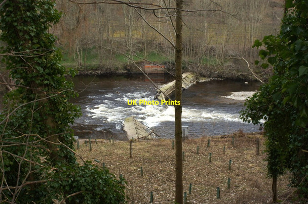Photo 6"x4" Broken weir on the River Ericht at Lornty Blairgowrie c2014
