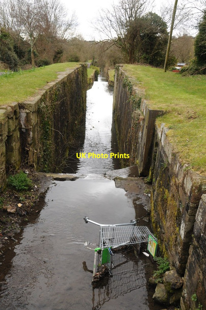 Photo 6"x4" Former locks, Monmouthshire and Brecon Canal Cwmbran\/Cwmbr\u00e2n c2013