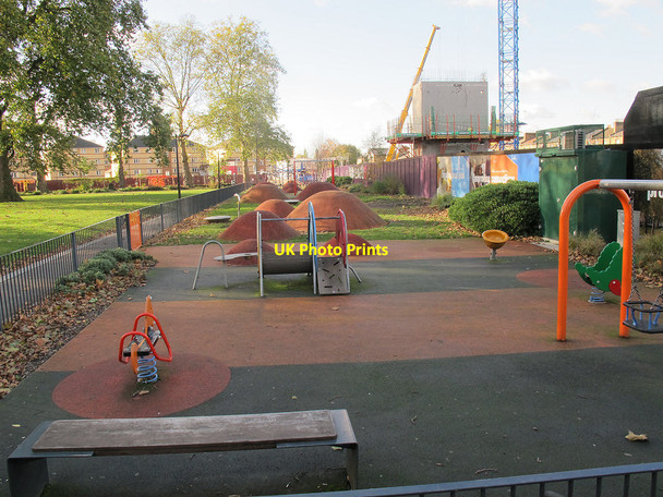 Photo 6"x4" Play area in St Mary's old churchyard Westminster c2013