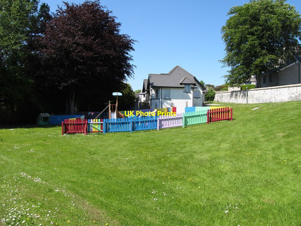 Photo 6"x4" Tiny tots playground below St Macartan's Chapel Loughinisland c2013