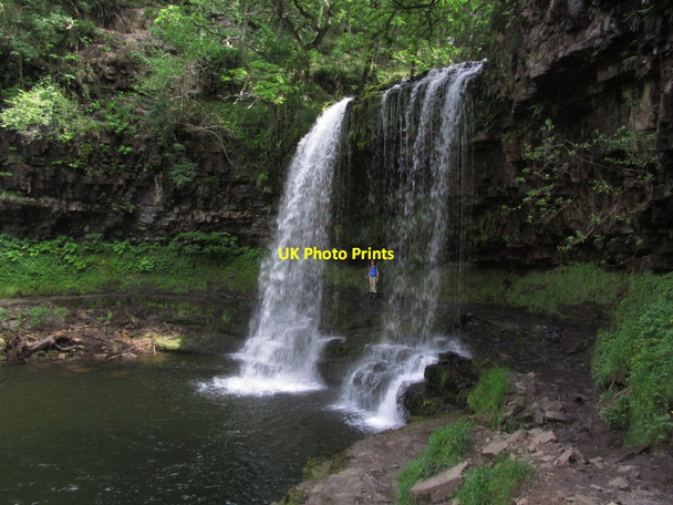 Photo 6"x4" Sgwd yr Eira Waterfall near Ystradfellte Pen-common c2013
