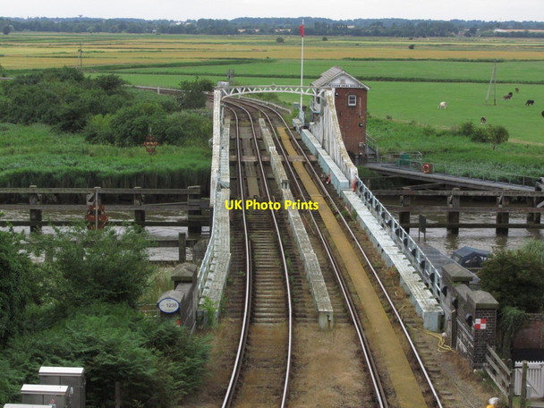 Photo 6"x4" Reedham Railway Swing Bridge over R Yare Reedham\/TG4201 c2013