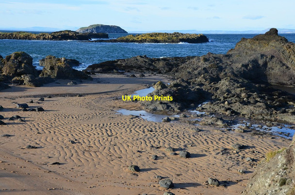 Photo 6"x4" Sandy cove and The Leithies North Berwick c2013