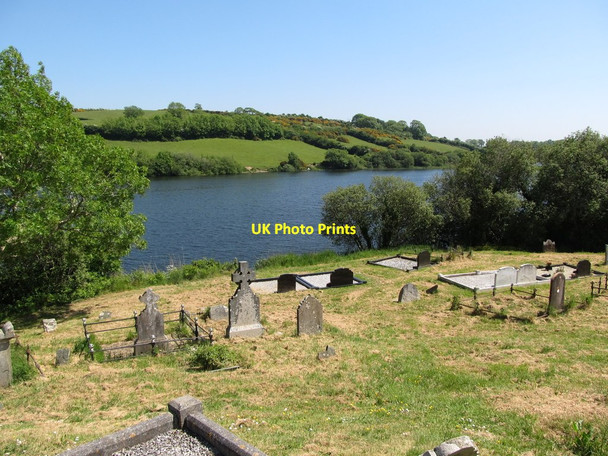Photo 6"x4" Graves overlooking Loughinisland Lake Loughinisland c2013