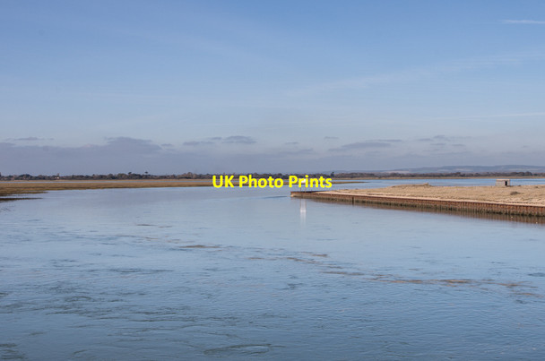 Photo 6"x4" Pagham Harbour entrance Church Norton c2013