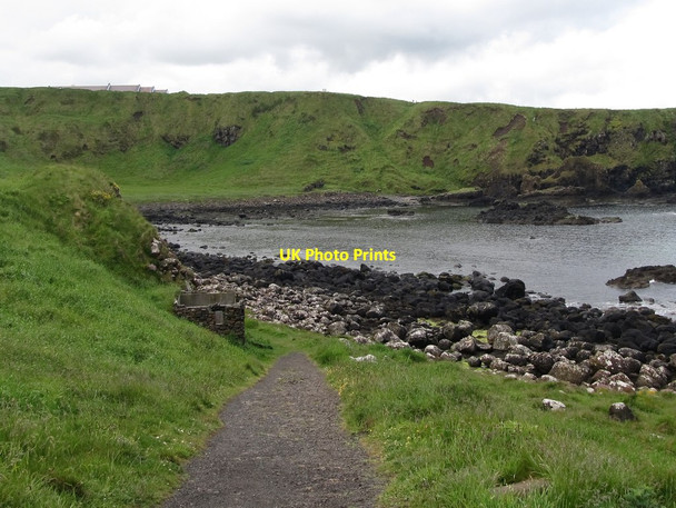 Photo 6"x4" Ruined building above Portnaboe Portballintrae c2013