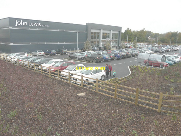 Photo 6"x4" The carpark of John Lewis at Home Ashford\/TR0042 c2013