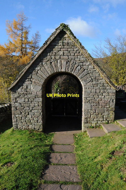 Photo 6"x4" Lychgate, Partrishow church Partrishow c2013