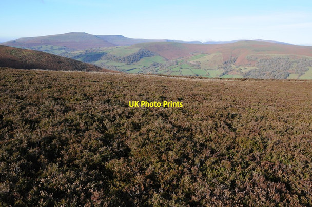 Photo 6"x4" View to the Black Mountains Forest Coal Pit c2013