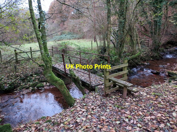 Photo 6"x4" Pontdroed Nant Crynfe  \/ Nant Crynfe footbridge Pont-ar-llechau c2013