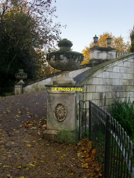 Photo 6"x4" The Palladian Bridge, Chiswick House Gardens: detail Chiswick c2013