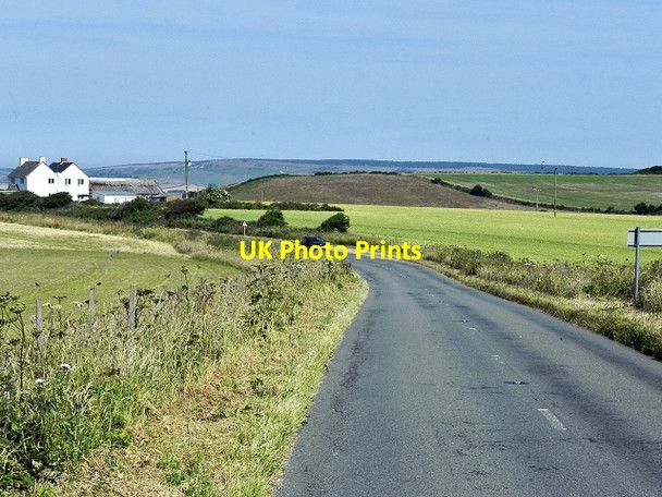 Photo 6"x4" Military Road near Hill Crest Farm Chale c2013