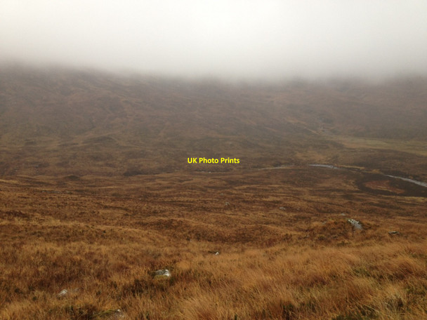 Photo 6"x4" Looking across to Allt na Lairige Moire Doire B\u00e0n c2013
