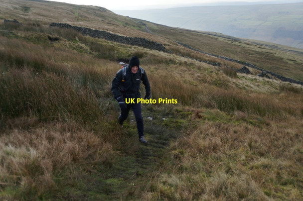 Photo 6"x4" Bog hopping on Starbotton Out Moor Buckden\/SD9477 c2013