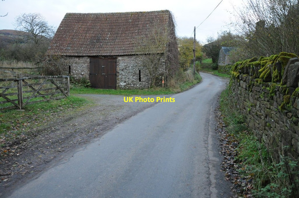 Photo 6"x4" Barn at Trewysgeod Forest Coal Pit c2013
