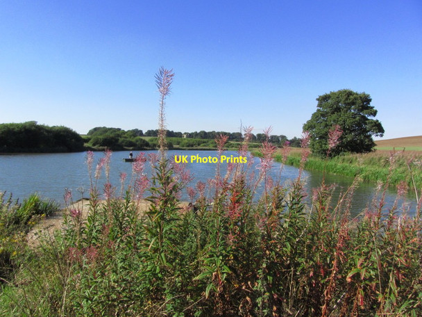 Photo 6"x4" Lake on River Bain, N of Donington on Bain Biscathorpe c2013
