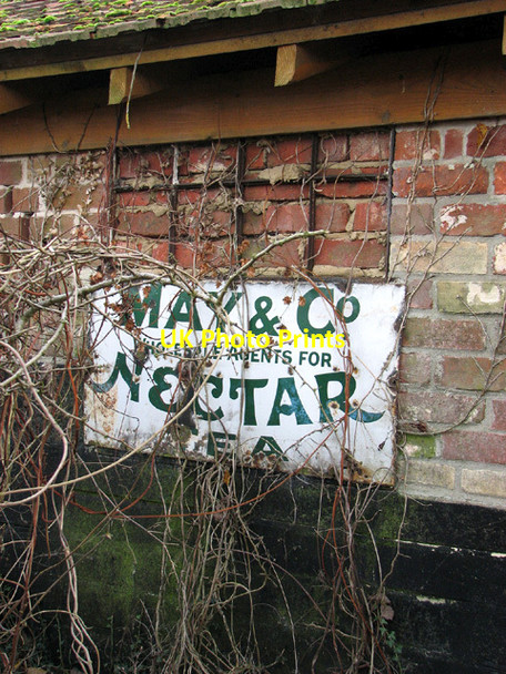 Photo 6"x4" Nectar Tea sign at Glebe Farm Ringland\/TG1314 c2013