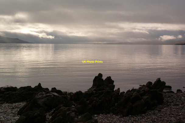 Photo 6"x4" Rocky shore at Claonaig Bay Claonaig c2013