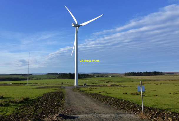 Photo 6"x4" Track to Turbine 17 of 18 on Middlemoor Wind Farm North Charlton c2013