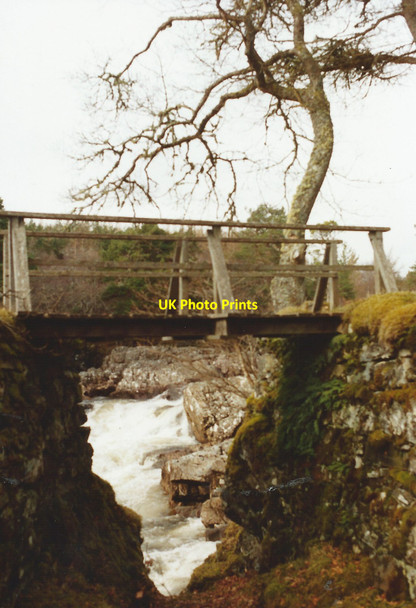 Photo 6"x4" Footbridge beside the River Cassley Rosehall\/NC4602 c1994