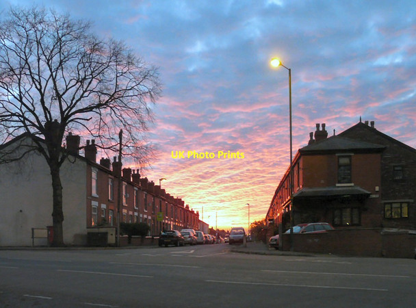 Photo 6"x4" Grosvenor Road Sunset Hyde\/SJ9494 c2013