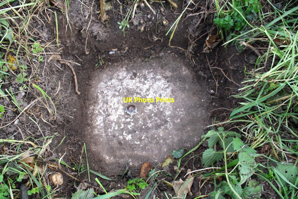 Photo 6"x4" Ordnance Survey surface block survey station Wallingford c2013