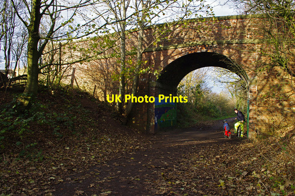 Photo 6"x4" Bridge over disused railway Glasson\/SD4456 c2013