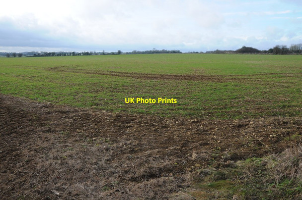 Photo 6"x4" Arable Cotswold land Chedworth c2013
