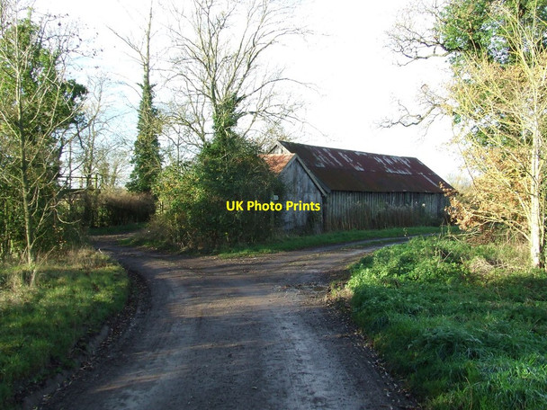 Photo 6"x4" Farm Building Clopton Corner c2013