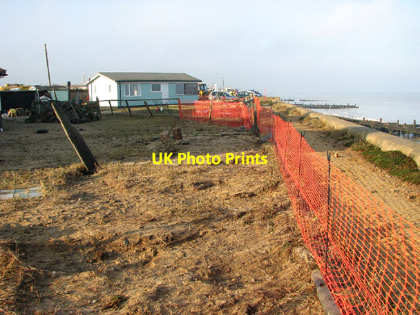 Photo 6"x4" Storm surge damage, Walcott Keswick\/TG3533 c2013