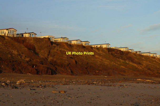 Photo 6"x4" Cliff top caravans, north of Hornsea Hornsea c2013