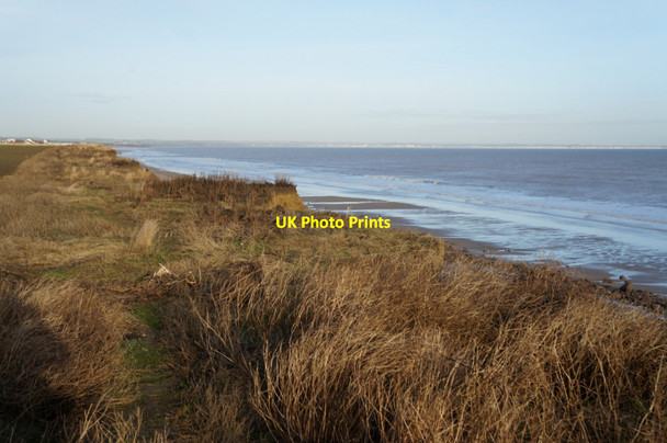 Photo 6"x4" Skipsea Cliff towards Cobble Gap, Holderness Skipsea c2013