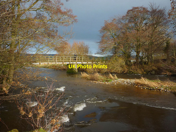 Photo 6"x4" Footbridge over the Eden near Beckfoot Great Musgrave c2013