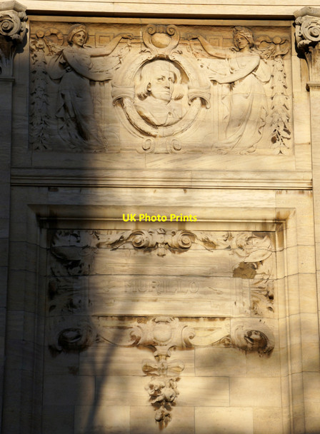 Photo 6"x4" Frieze around the Hull City Hall Kingston upon Hull c2013