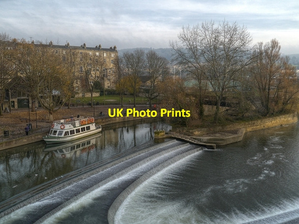 Photo 6"x4" River Avon, Pulteney Weir Bath\/ST7464 c2013