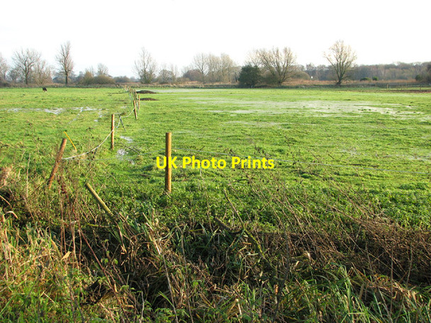 Photo 6"x4" Flooded pastures in Beccles marshes Beccles c2013