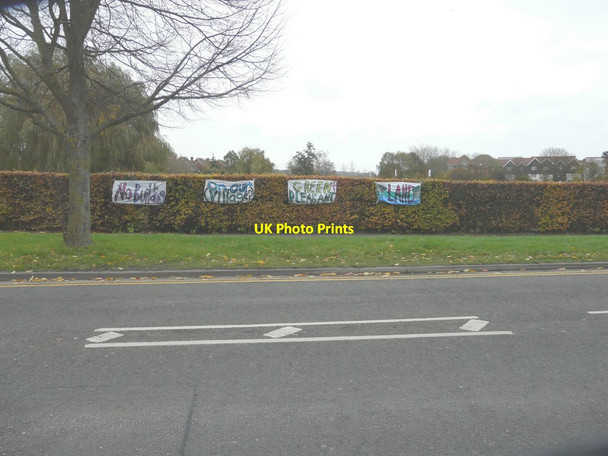 Photo 6"x4" Banners on a hedge beside Kingsmead Road Canterbury\/TR1457 c2013