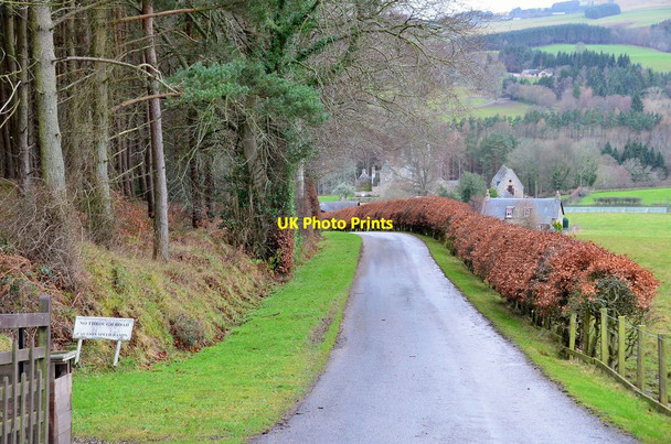 Photo 6"x4" Entrance of drive to Ferniehirst Castle Jedburgh c2013