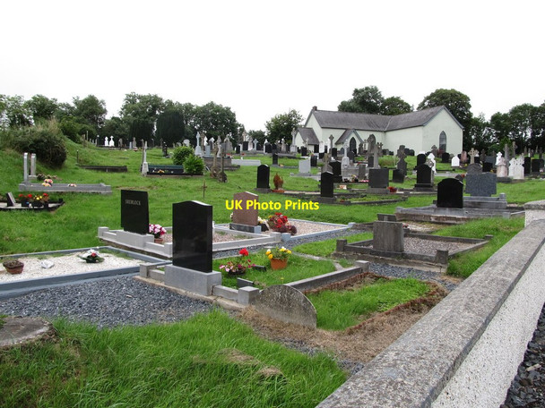 Photo 6"x4" The graveyard at Middle Chapel Cootehill c2013
