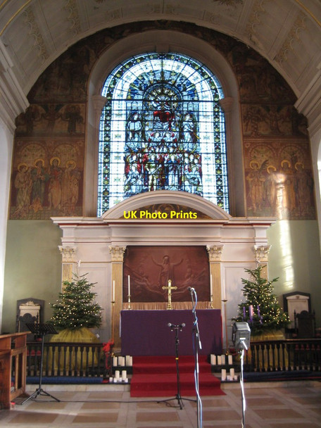 Photo 6"x4" Altar and east window, All Saints Worcester c2013
