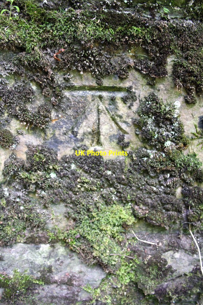 Photo 6"x4" Benchmark on railway bridge abutment near Aysgarth Station Aysgarth c2013