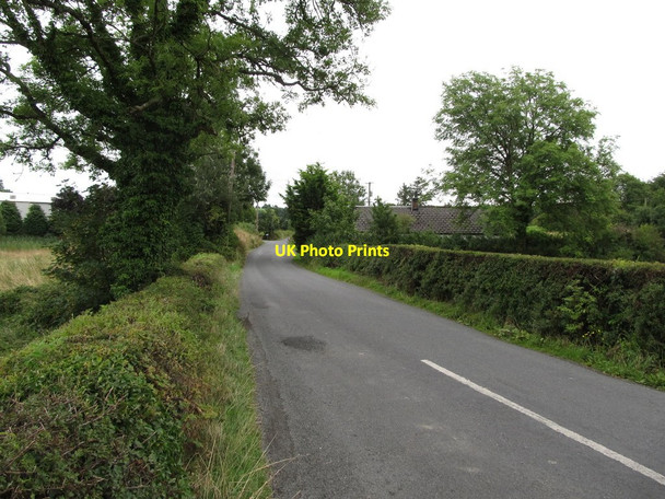 Photo 6"x4" Killatee Road just east of Killyrue Cross Roads Madabawn c2013