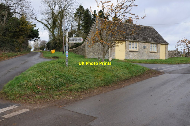 Photo 6"x4" Road junction and old forge Calmsden c2013