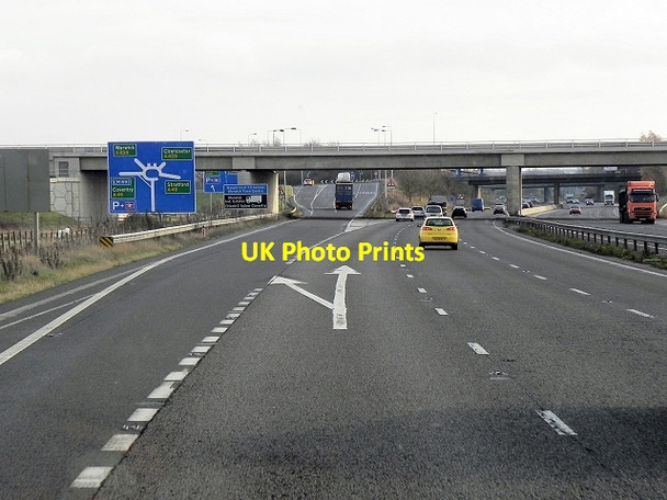 Photo 6"x4" Junction 15, Southbound M40 Longbridge\/SP2662 c2013