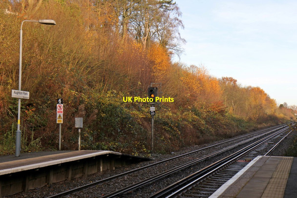 Photo 6"x4" Signal ML227, Aughton Park railway station Ormskirk c2013